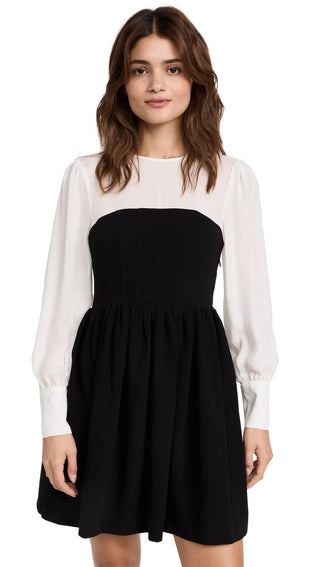 Cinq à Sept Vestido Annika Preto Manga Longa Feminino Tamanho 12