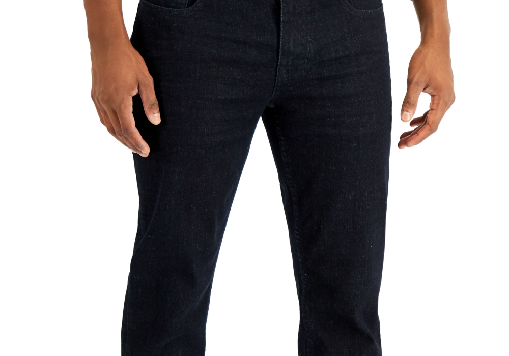 Calça jeans masculina DKNY Bedford Slim Straight Azul Tamanho 36X32