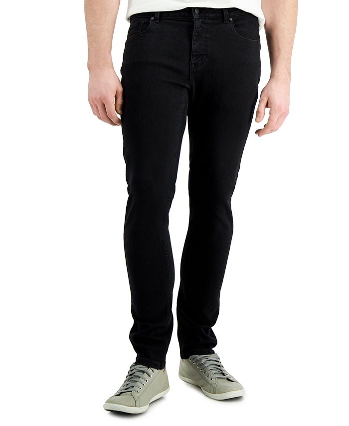 Calça jeans masculina DKNY Mercer Fit preta tamanho 38x30