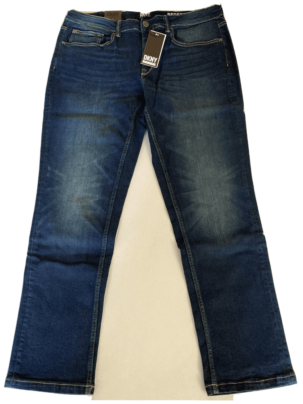 Calça jeans masculina DKNY Bedford Slim Fit Azul Tamanho 32X32