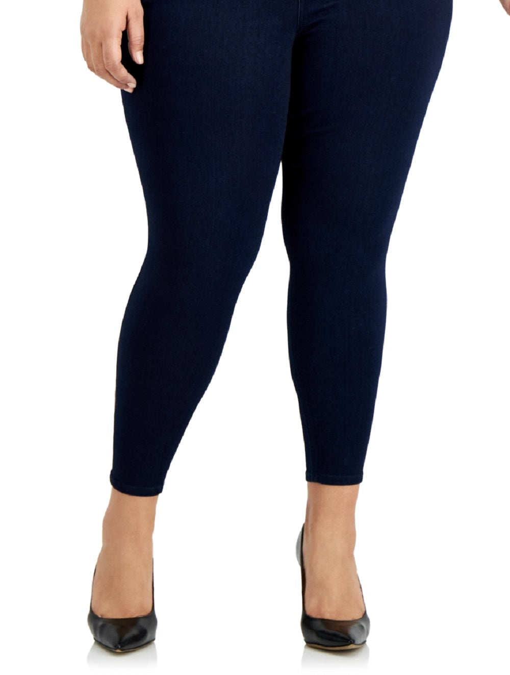 Calça jeans skinny feminina de cintura alta rosa celebridade, tamanho 14W
