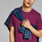 E agora esta camiseta básica masculina vermelha tamanho médio