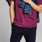 E agora esta camiseta básica masculina vermelha tamanho médio