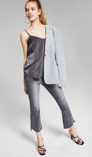 E agora esta camisola de cetim feminina cinza tamanho médio