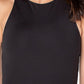 Macacão feminino sem mangas Earnest Sewn, preto, tamanho médio