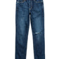 Calça jeans masculina Earnest Sewn Bryan Slouchy Slim Denim Azul Tamanho 32