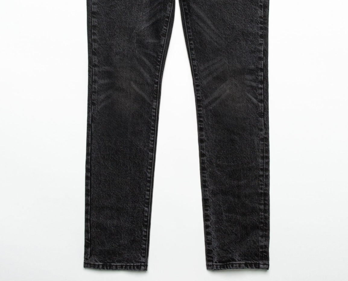 Calça jeans masculina Earnest Sewn Bryan Slouchy Slim Denim Preta