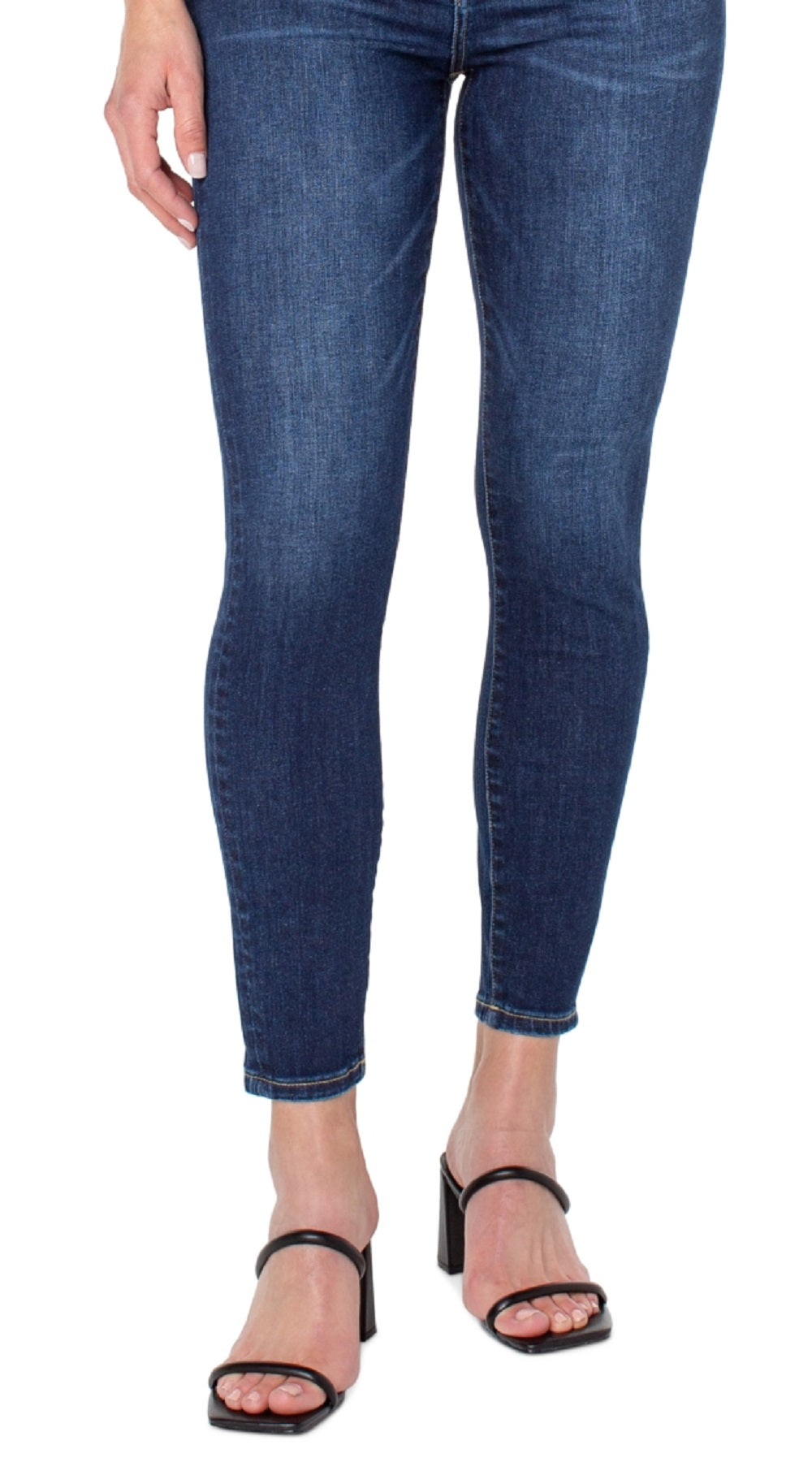 Calça jeans skinny feminina Earnest Sewn de cintura alta, azul, tamanho 25