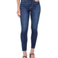Calça jeans skinny feminina Earnest Sewn de cintura alta, azul, tamanho 25