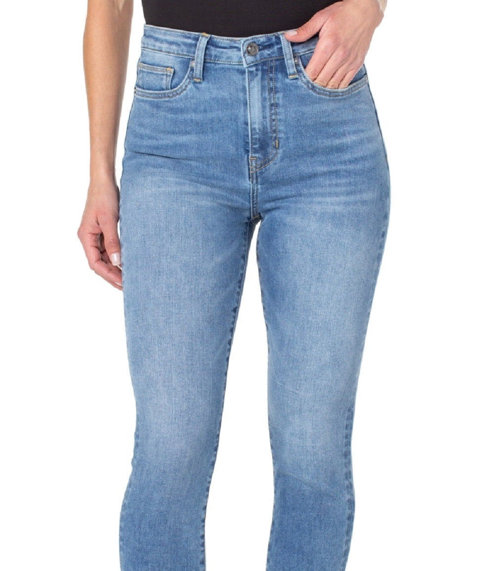 Calça jeans skinny feminina Earnest Sewn de cintura alta, azul, tamanho 30