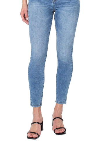 Calça jeans skinny feminina Earnest Sewn de cintura alta, azul, tamanho 30