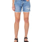 Shorts jeans feminino Earnest Sewn Cutoff azul tamanho 34