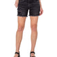 Shorts jeans feminino Earnest Sewn com bainha desfiada, cinza, tamanho 32