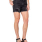 Shorts jeans feminino Earnest Sewn com bainha desfiada, cinza, tamanho 32