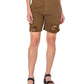 Shorts jeans feminino Earnest Sewn em sarja desgastada, verde, tamanho 24