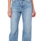 Calça jeans feminina Earnest Sewn Parker 90S Full Length Denim Azul Tamanho 25