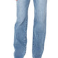 Calça jeans feminina Earnest Sewn Parker 90S Full Length Denim Azul Tamanho 25