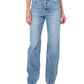 Calça jeans feminina Earnest Sewn Parker 90S Full Length Denim Azul Tamanho 25