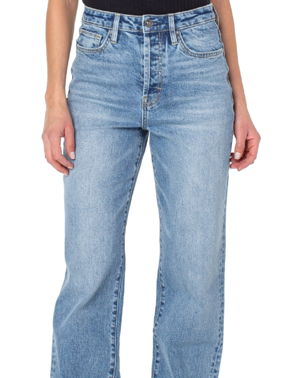Calça jeans feminina Earnest Sewn Parker 90S Full Length Azul Tamanho 30