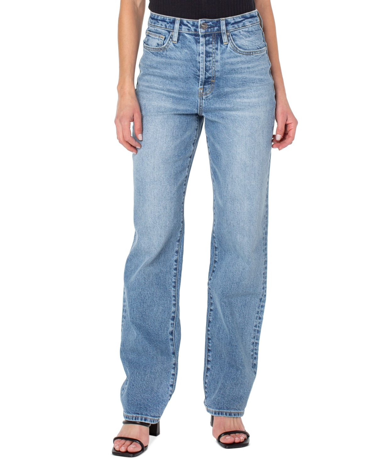 Calça jeans feminina Earnest Sewn Parker 90S Full Length Azul Tamanho 30