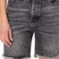 Shorts jeans feminino Earnest Sewn Faded Mini, cinza, tamanho 26