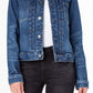 Jaqueta jeans feminina Earnest Sewn azul tamanho X-Large