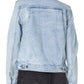 Jaqueta jeans feminina Earnest Sewn azul tamanho pequeno
