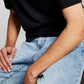 E agora esta camiseta básica masculina preta tamanho pequeno