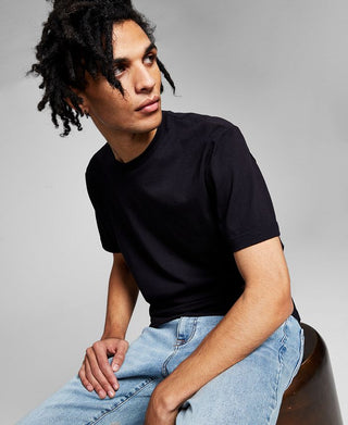 E agora esta camiseta básica masculina preta tamanho pequeno