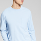 E agora esta camiseta masculina de manga comprida com bolso, azul, tamanho XX-G