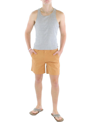 E agora este shorts chino masculino de cintura média marrom tamanho 38