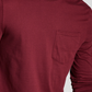 E agora esta camiseta masculina de manga comprida com bolso vermelha