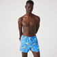 Calção de banho Lacoste Boxer Masculino Estampado em Malha Azul Tamanho P