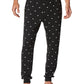 Calça de pijama masculina estampada Lacoste preta tamanho X-G