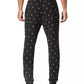 Calça de pijama masculina estampada Lacoste preta tamanho X-G