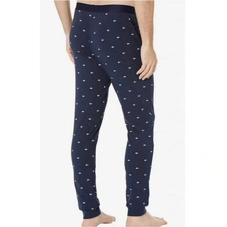 Lacoste Men's Jersey Pajama Pants Blue Size Large