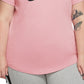 Camiseta Nike Sportswear Cotton Logo Feminina Rosa Tamanho GG