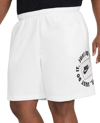 Shorts Nike Sportswear JDI Fleece Masculino Branco Tamanho Grande