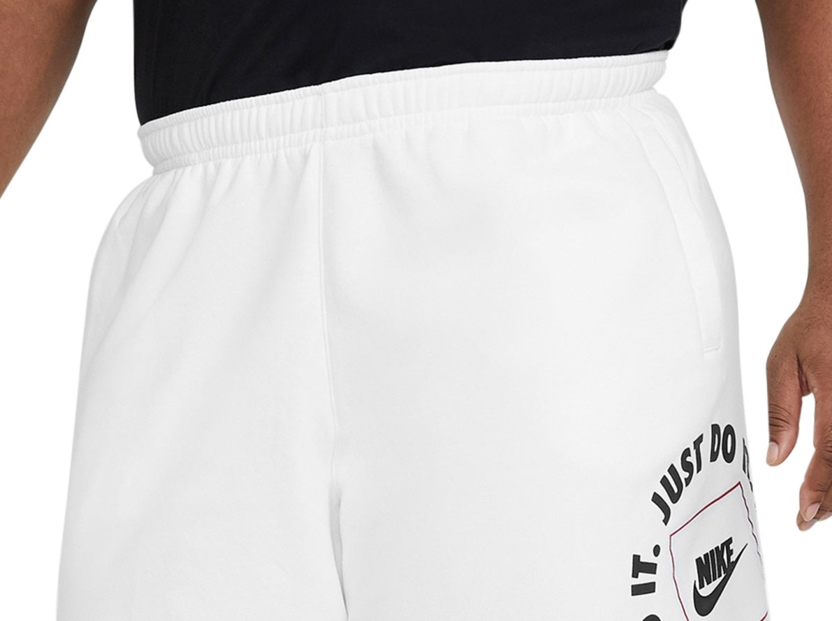 Shorts Nike Sportswear JDI Fleece Masculino Branco Tamanho Grande