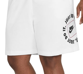 Shorts Nike Sportswear JDI Fleece Masculino Branco Tamanho Grande
