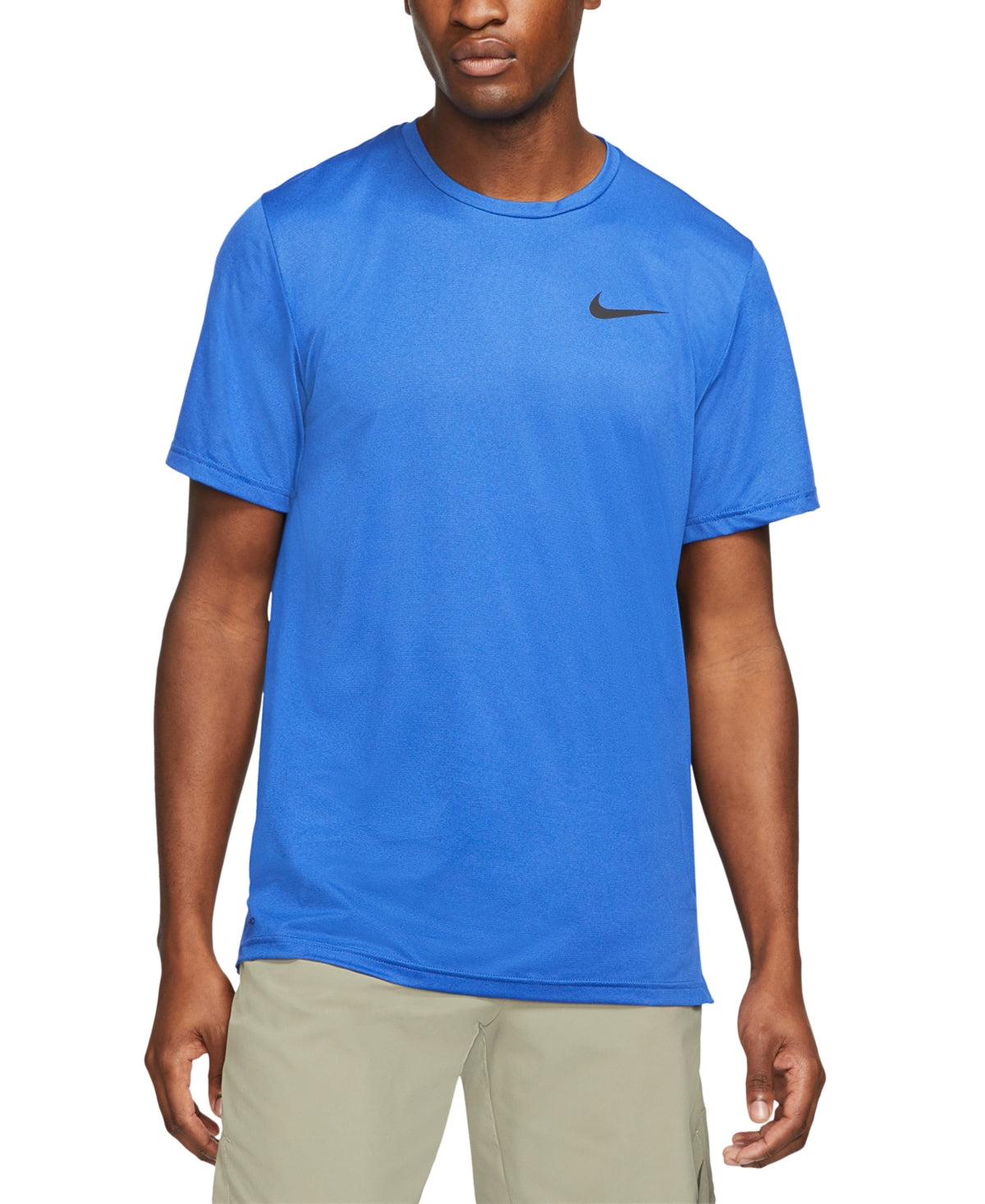 Camiseta Nike Hyperdry Training Masculina Azul Tamanho Médio