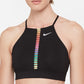 Sutiã Nike Indy Rainbow Ladder Feminino Preto Tamanho Médio