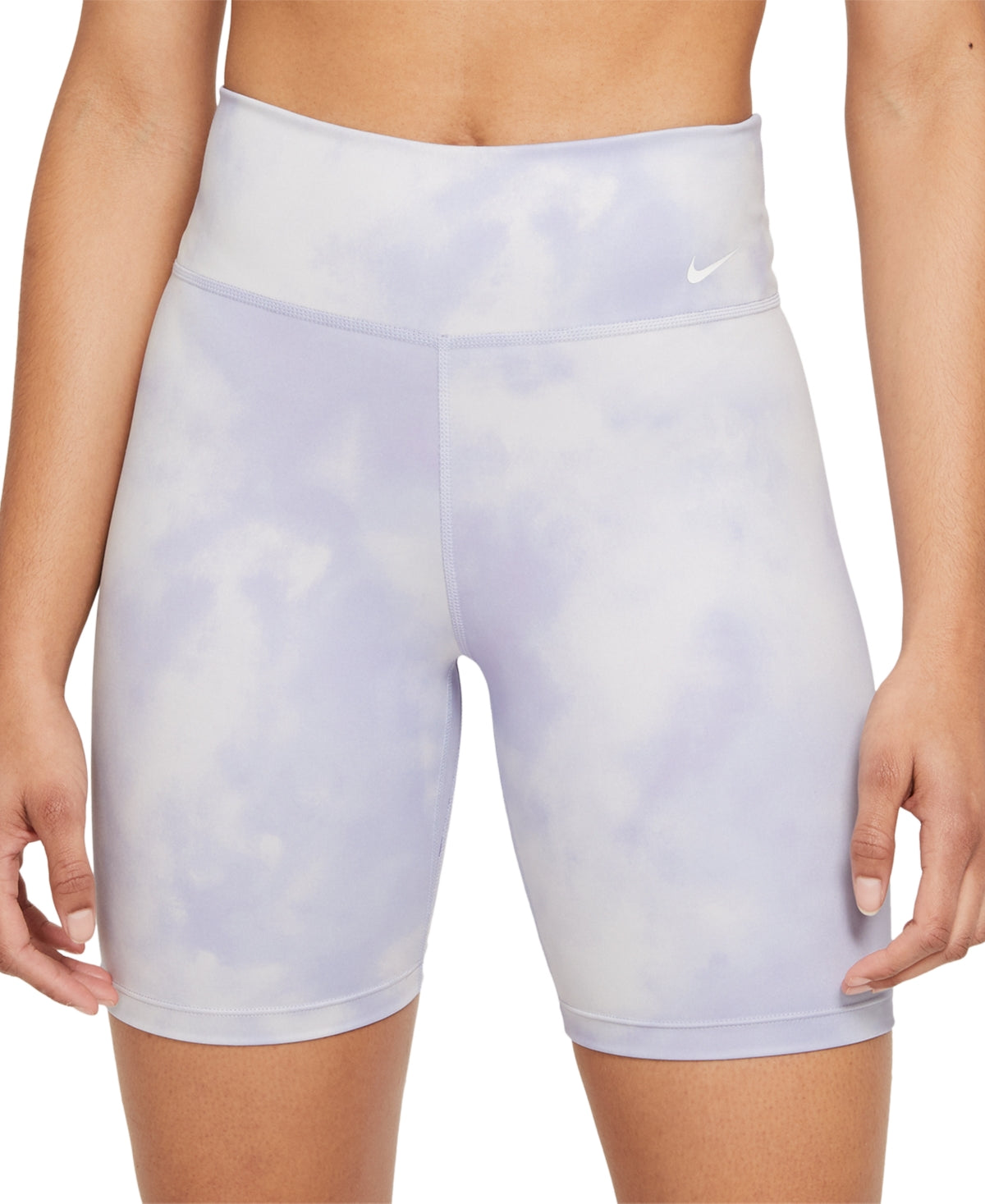 Calções de ciclismo Nike One Icon Clash para mulher, roxo, tamanho grande