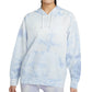 Moletom com capuz Nike Dri Fit Icon Clash feminino, azul, tamanho pequeno