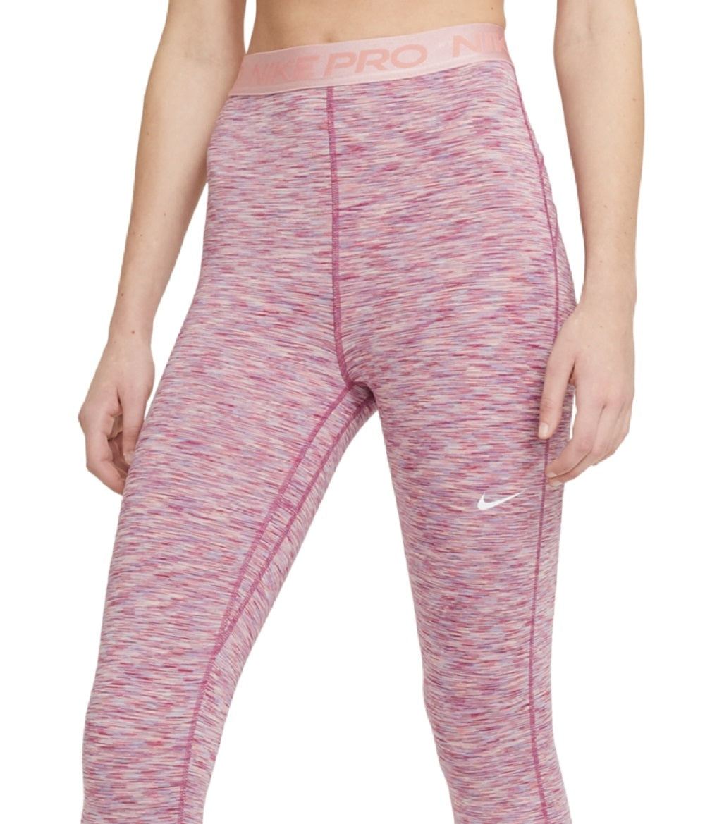 Legging Nike Pro Rainbow Space Dye Cintura Alta 7/8 Feminina Rosa Tamanho GG