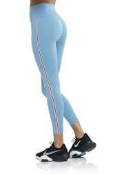 Calça de ioga Nike feminina de crochê com corte 7/8 de cintura alta, azul, tamanho médio