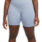 Shorts de ciclismo Nike One Mid Rise feminino, azul, tamanho grande