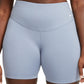 Shorts de ciclismo Nike One Mid Rise feminino, azul, tamanho grande