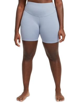 Shorts de ciclismo Nike One Mid Rise feminino, azul, tamanho grande