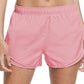 Shorts de corrida Nike Dri Fit Solid Tempo feminino, rosa, tamanho extrapequeno